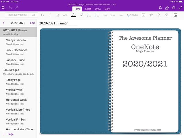 https://everydayawesometv.com || The teal planner...